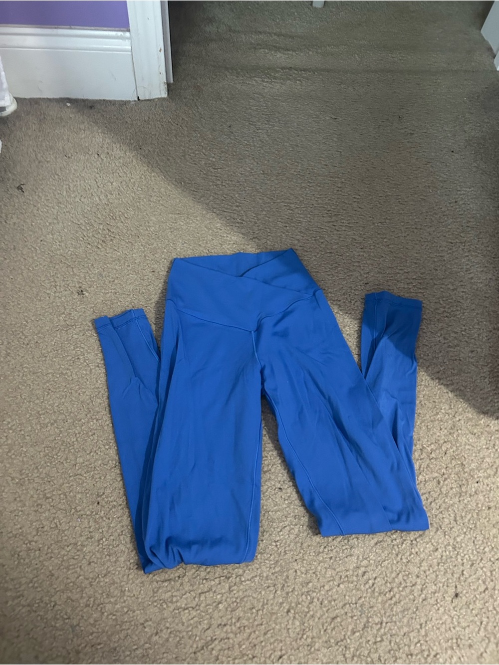 aerie Blue Crossover Leggings